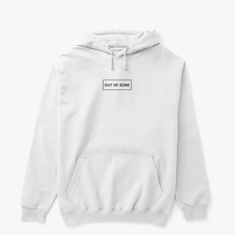 White Boxed Logo Hoodie